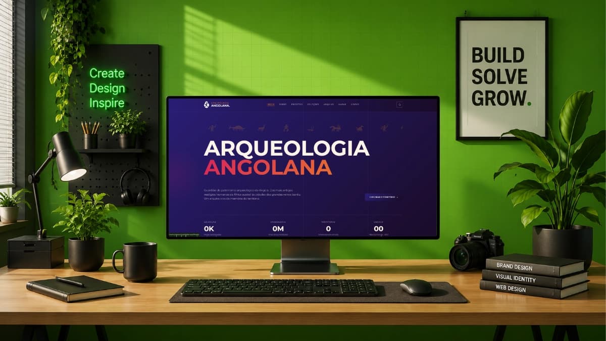 Website Museu de Arqueologia de Angola