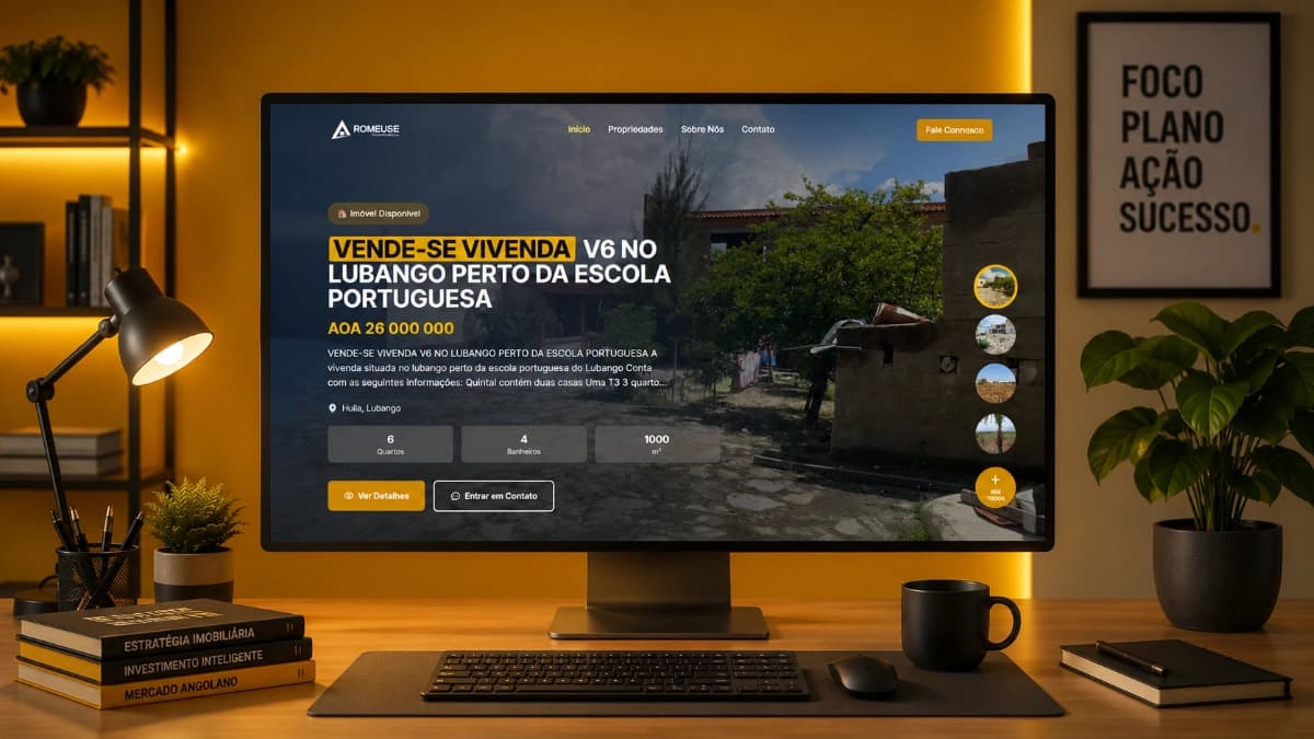 Website Romeuse Imobiliária